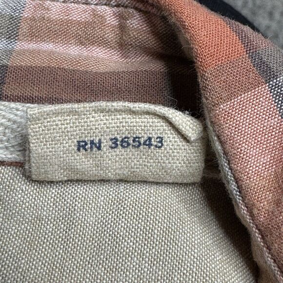 Arrow Blue Jean Co. Shirt Mens XXL Rust Plaid Short Sleeve Button Up Cotton - Picture 10 of 12